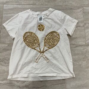 queen of sparkles tennis tee
